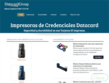 Tablet Screenshot of datacardmexico.com